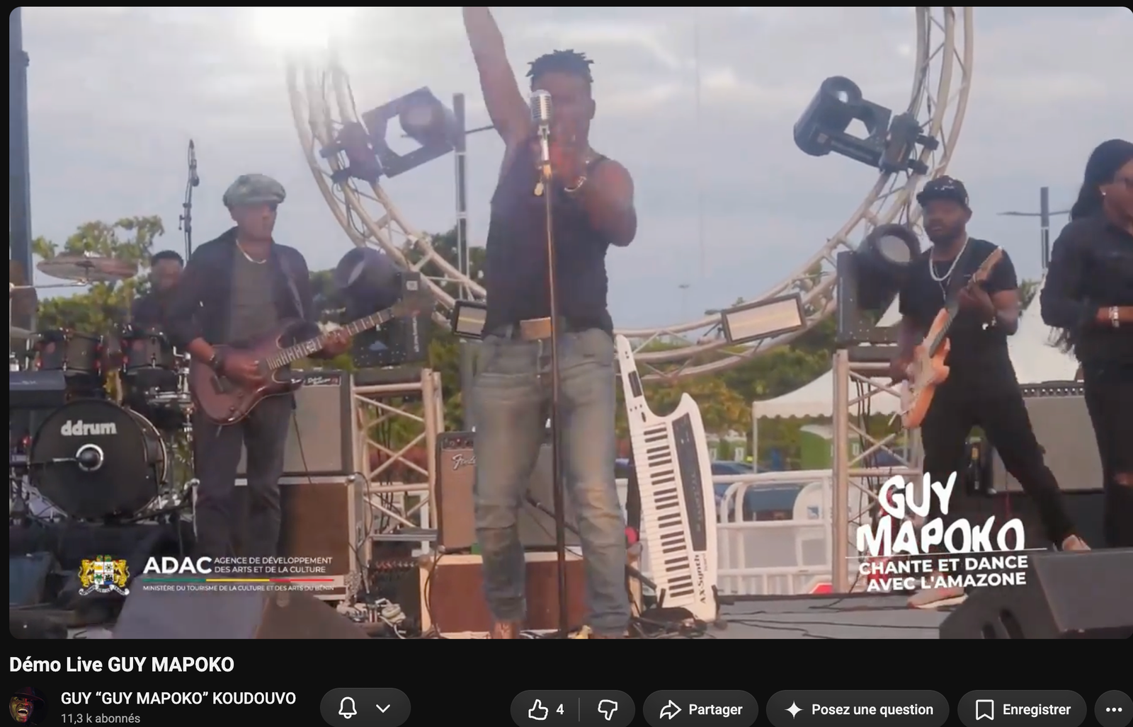Démo live guy mapoko